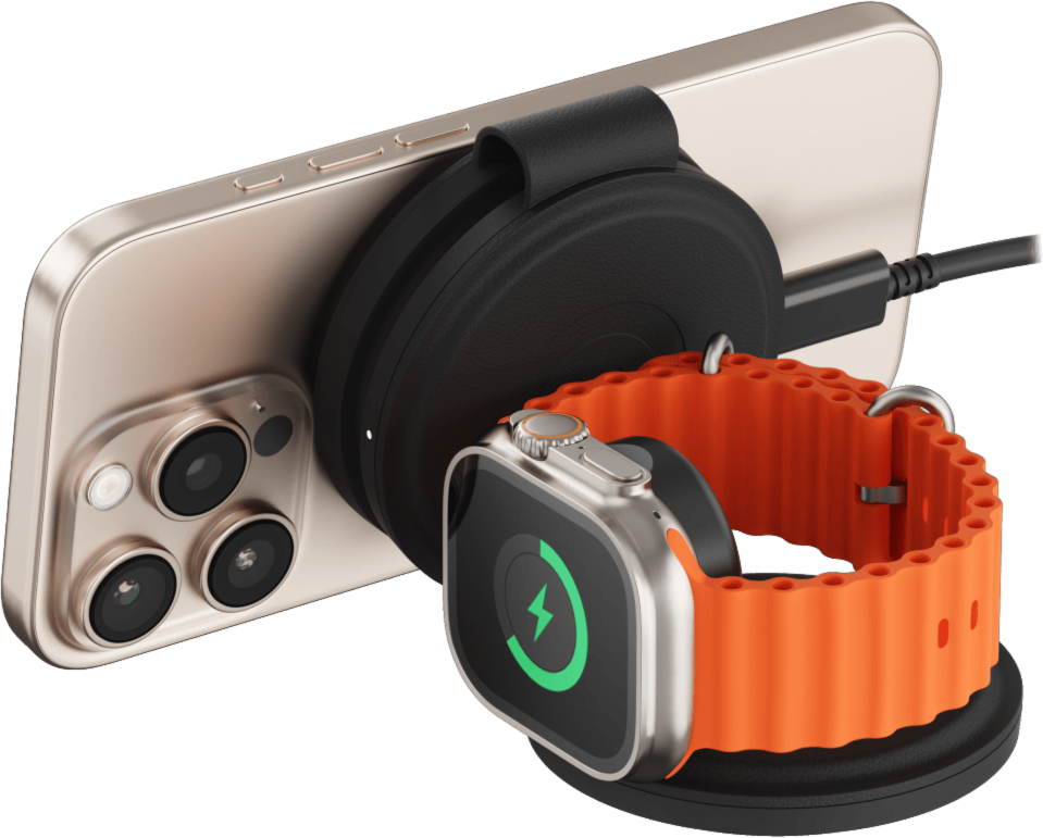 Satechi STQTG31K Chargeur sans fil 3-en-1 OntheGo Noir