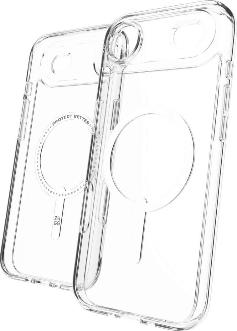 Strengthened with Graphene, the ZAGG Crystal Palace Snap Lite case combines an ultra-thin, crystal-clear profile with up to 10 ft drop protection and seamless MagSafe compatibility.