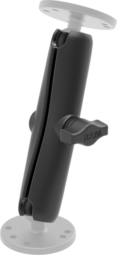 Extend your devices reach and customize it with the long 6” length RAM Mount Double Socket Arm to attach any B Size RAM ball component. Made of powder-coated, marine-grade aluminum.