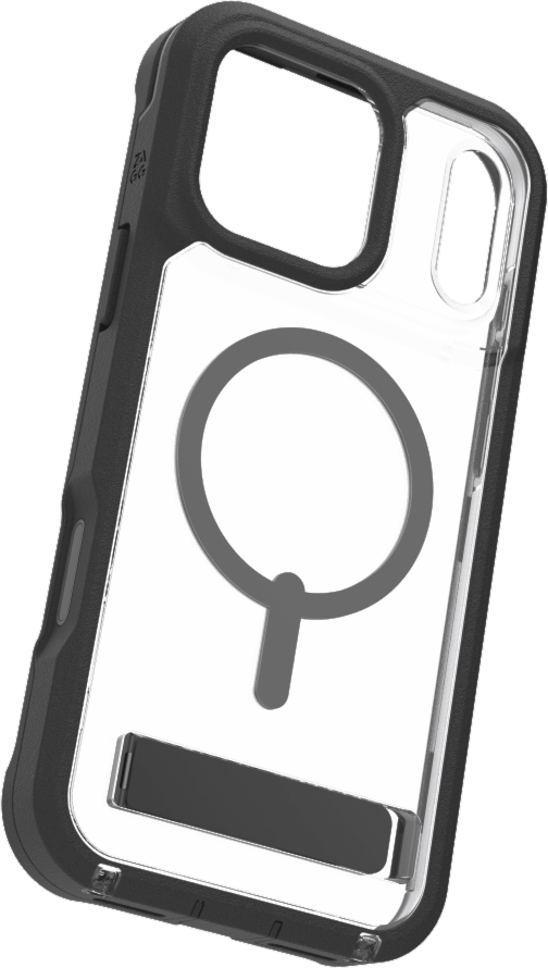 ZAGG - Rainier Snap Case with Kickstand for Apple iPhone 17 Pro Max - Black