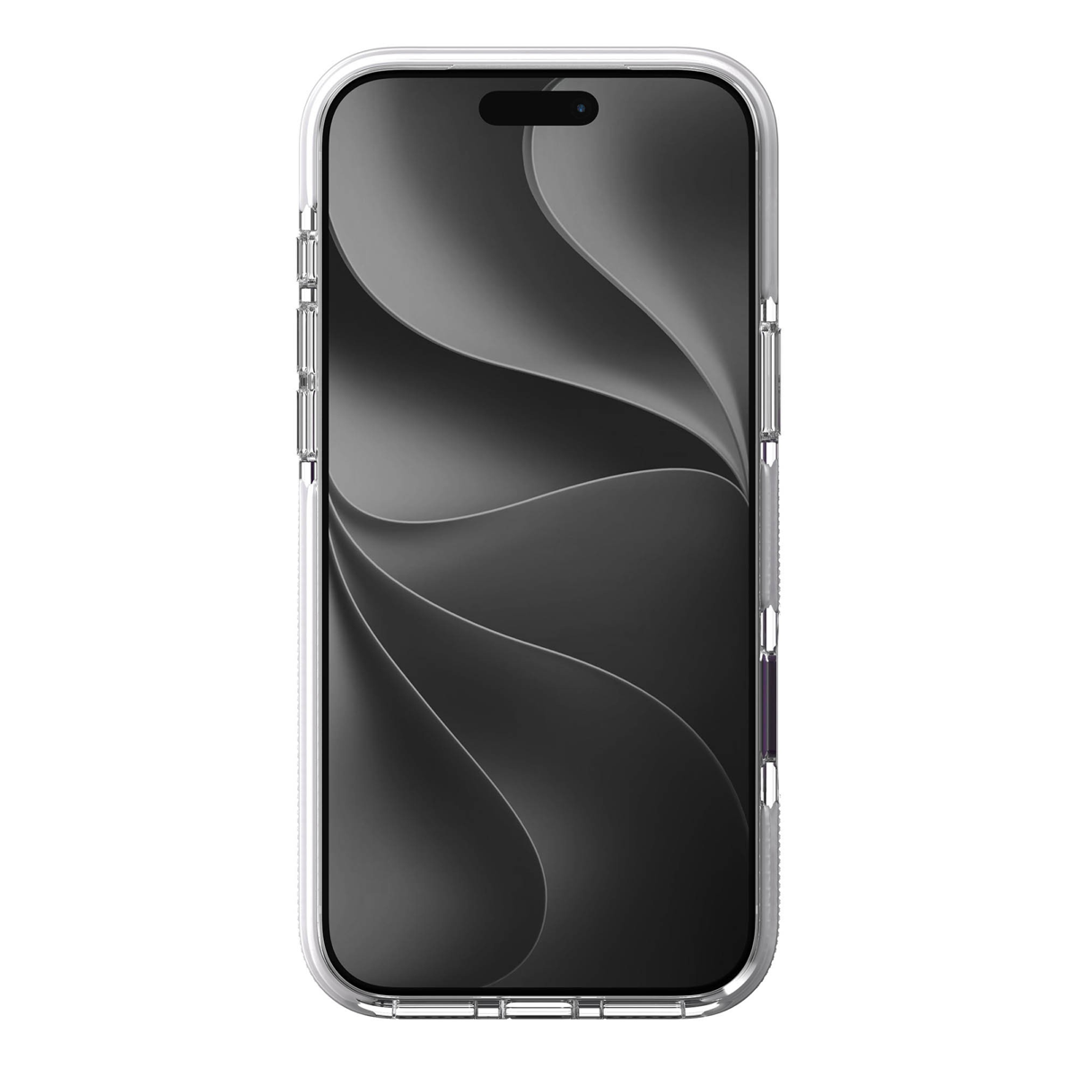 The ZAGG Santa Cruz Snap is a transparent case with pops of color that accent its design. It offers 13-foot drop protection, a sturdy kickstand that folds flush with the case, and is MagSafe compatible.