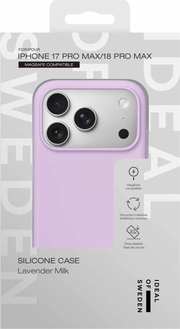 Ideal of Sweden - Étui Silicone MagSafe Lavender Milk pour iPhone 18 Pro Max/17 Pro Max
