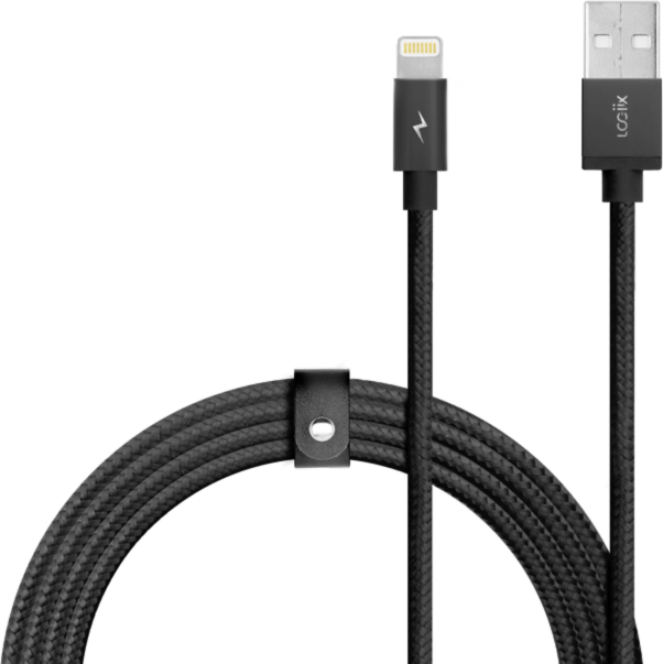 Piston Connect Braid 1.5M USB-A vers Lightning - Noir