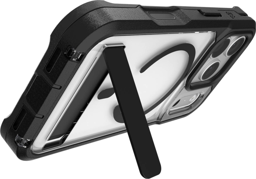 ZAGG - Rainier Snap MagSafe Case with Kickstand for Apple iPhone 18 Pro/17 Pro - Black