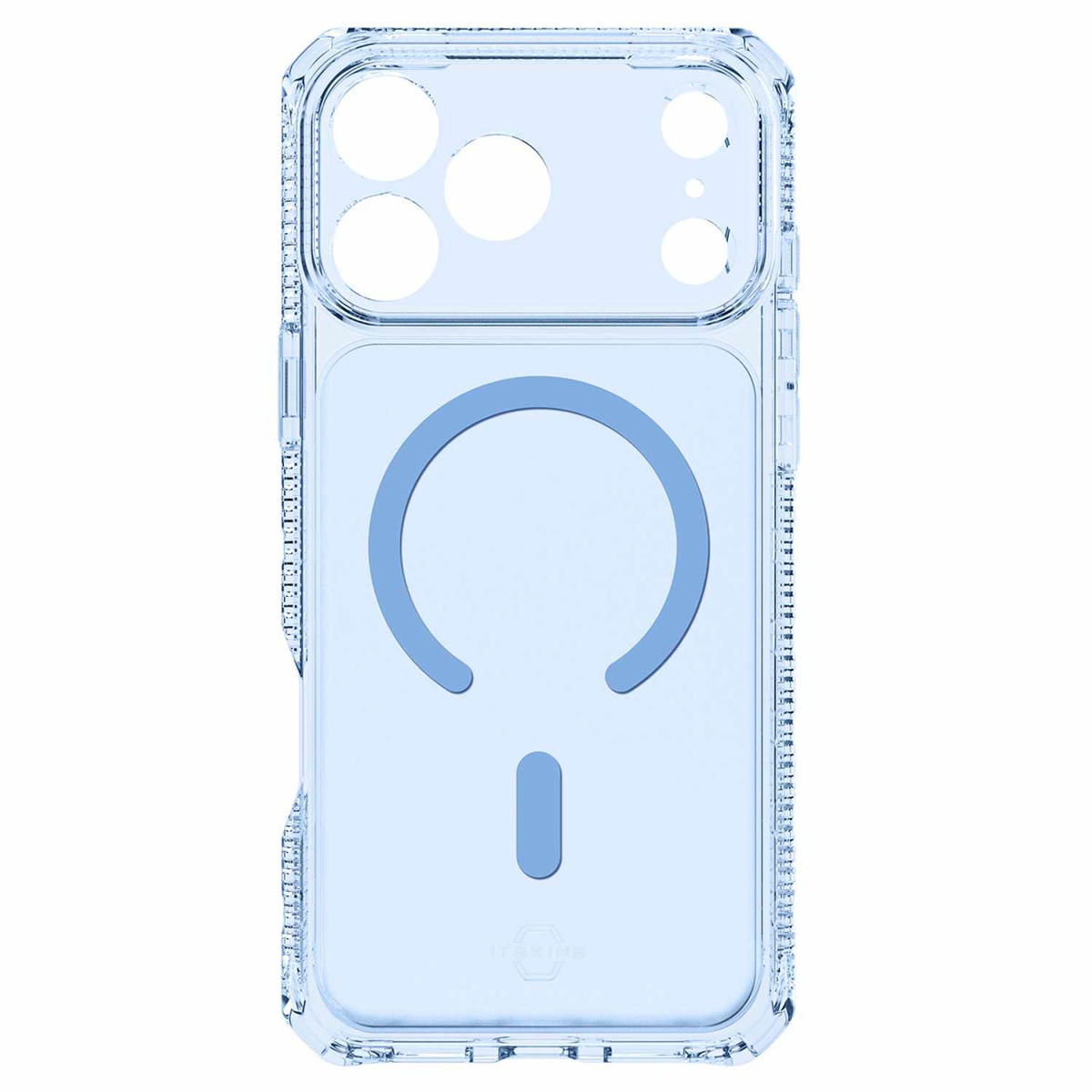 ITSKINS - Coque Hybrid_R Vapor MagSafe bleu clair pour iPhone 18 Pro/17 Pro