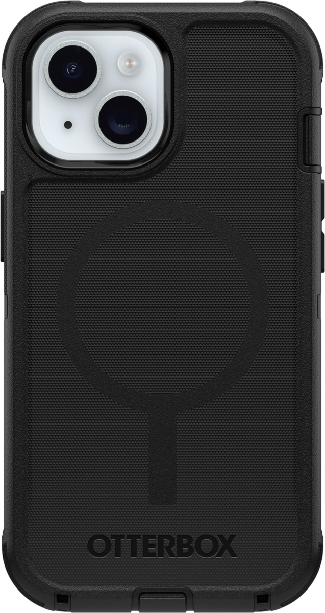 The OtterBox Defender Series Pro with MagSafe is the toughest case providing rugged protection against harsh drops. Equipped with MagSafe magnets and non-slip texturing.