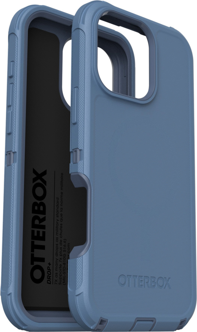 The OtterBox Defender Series Pro with MagSafe is the toughest case providing rugged protection against harsh drops. Equipped with MagSafe magnets and non-slip texturing.