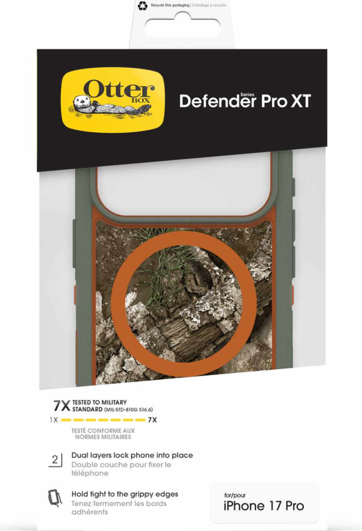 OtterBox - Étui Defender Pro XT Clear MagSafe Realtree pour iPhone 18 Pro/17 Pro