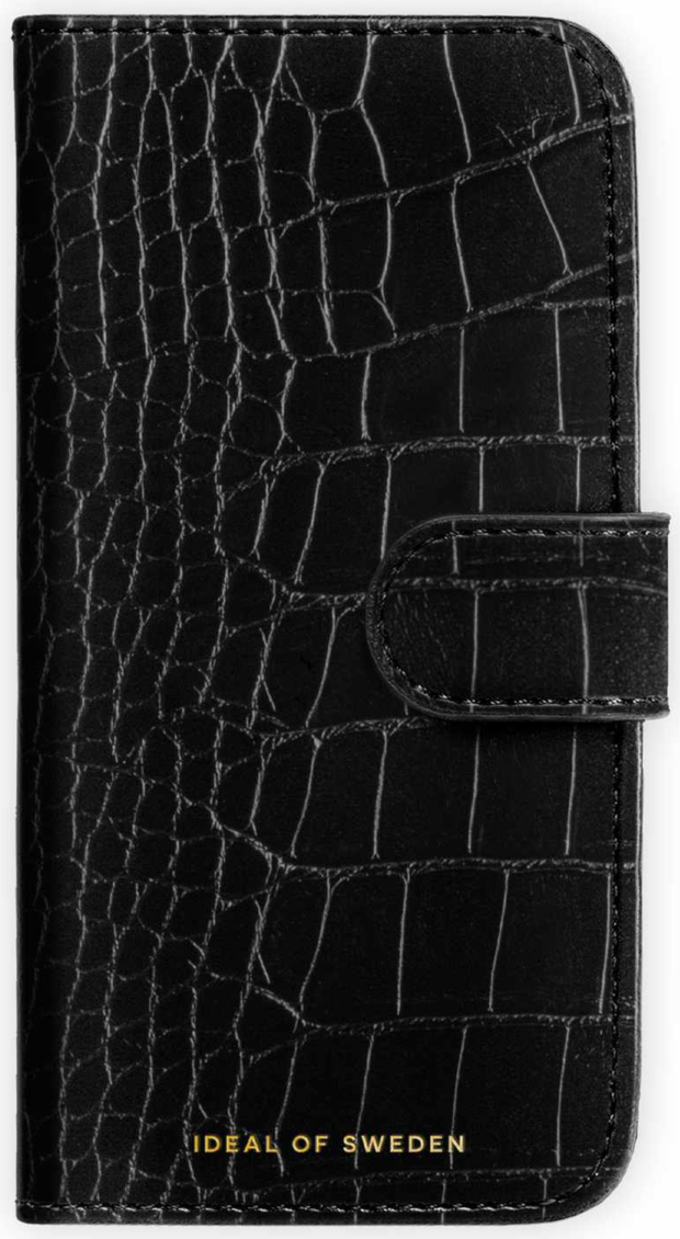 Ideal of Sweden - Étui Magnet Wallet MagSafe Noir Croco pour iPhone 18 Pro/17 Pro