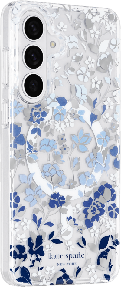 Kate Spade - Protective Case w/Magnets Flowerbed Blue for Samsung Galaxy S26