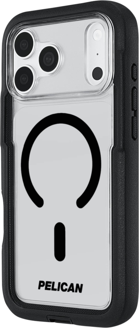 Pelican - Voyager MagSafe Case with Holster for Apple iPhone 18 Pro Max/17 Pro Max - Black and Clear