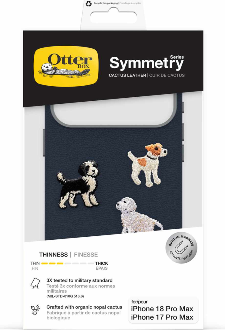 OtterBox - Étui Symmetry Cactus Leather Embroidery MagSafe Barskerville pour iPhone 18 Pro Max/17 Pro Max
