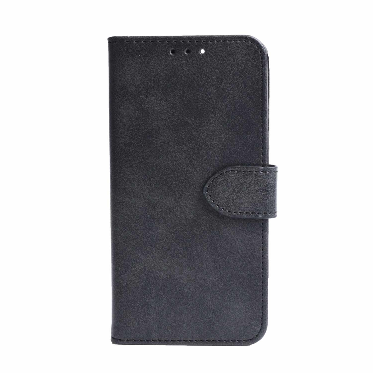 Blu Element - Vegan Leather Folio Wallet Case Black for iPhone 16e/15/14/13