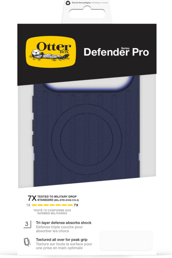 The OtterBox Defender Series Pro is the toughest case providing rugged protection against harsh drops. Equipped with magnets and non-slip texturing.