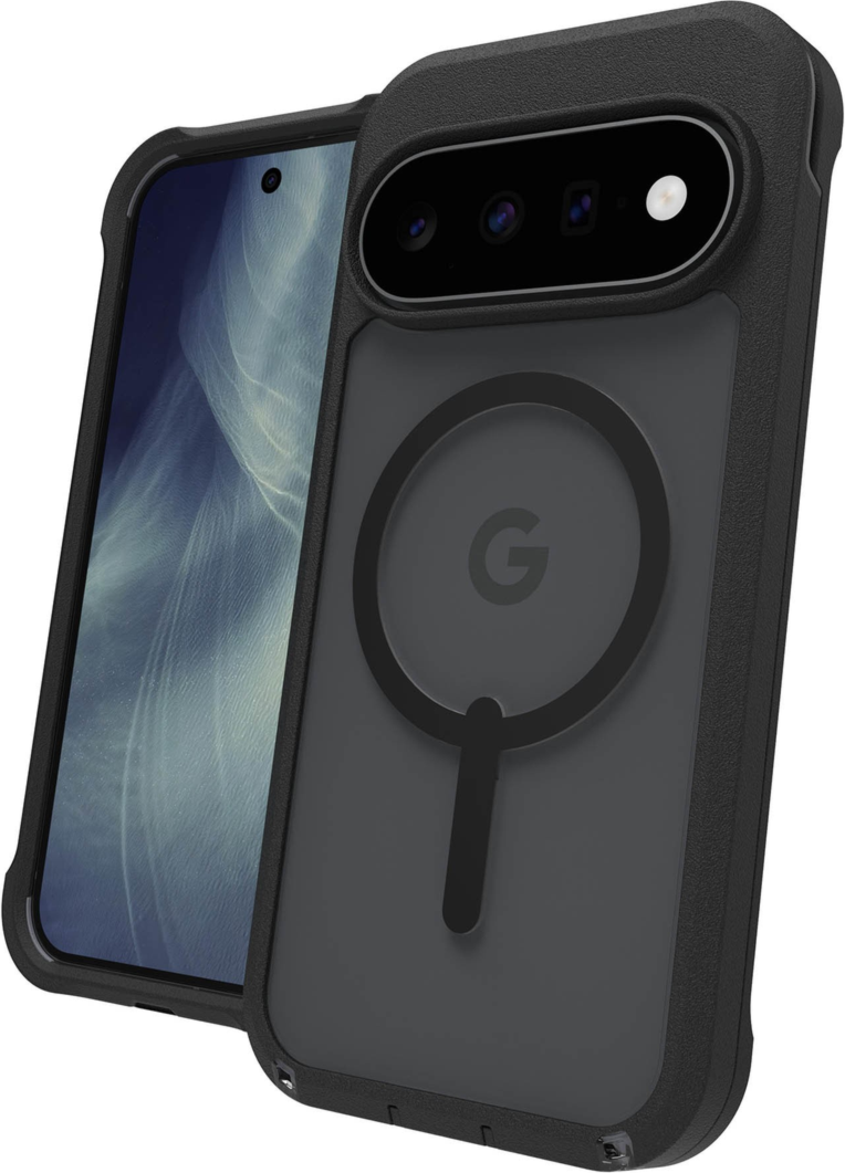 Protecting devices from drops up to 22 feet, the ZAGG Rainier case offers extreme protection with a kickstand and magnetic ring compatible with magnetic accessories.