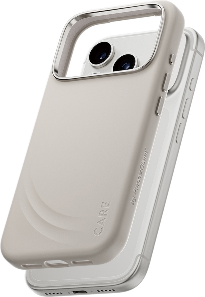 PanzerGlass CARE Flow with Haptic Button & MagSafe iPhone 18 Pro/17 Pro -Vanilla