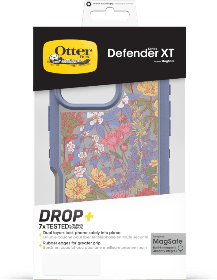 Get sleek, legendary phone protection with the OtterBox Defender Series Pro XT with MagSafe, a rugged dual-layer design that guards devices against drops, dirt, scrapes, and bumps.