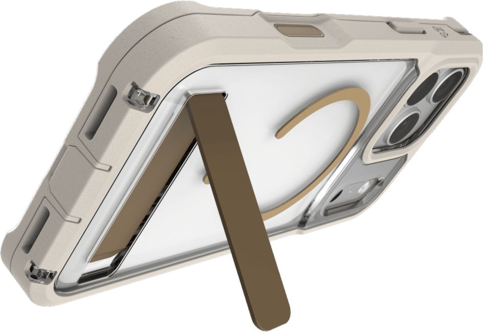 ZAGG - Étui Rainier Snap MagSafe avec support intégré pour Apple iPhone 18 Pro Max/17 Pro Max - Grès