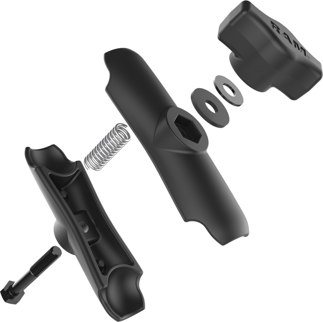Extend your devices reach and customize it with the medium 3.73” length RAM Mount Double Socket Arm to attach any B Size RAM ball component. Made of powder-coated, marine-grade aluminum.