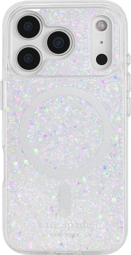 Kate Spade - Étui protecteur MagSafe à paillettes épaisses irisées pour iPhone 17 Pro