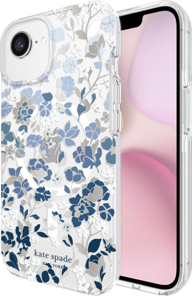 Fashion meets protection with the Kate Spade Protective Prints MagSafe series case, combining style with an impressive 12 ft drop protection and MagSafe compatibility.