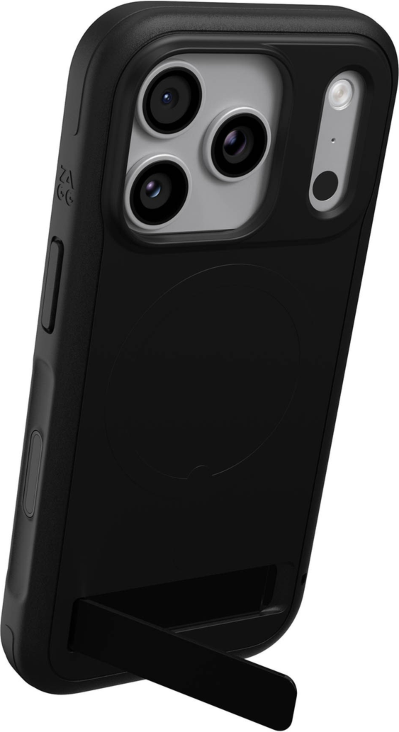 ZAGG - Sedona Snap MagSafe Case with Kickstand for Apple iPhone 18 Pro/17 Pro - Black