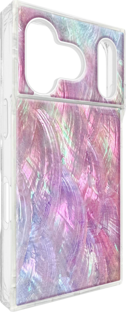Flaunt - Square MagSafe Case for Apple iPhone 17 Pro - Pink Mother of Pearl