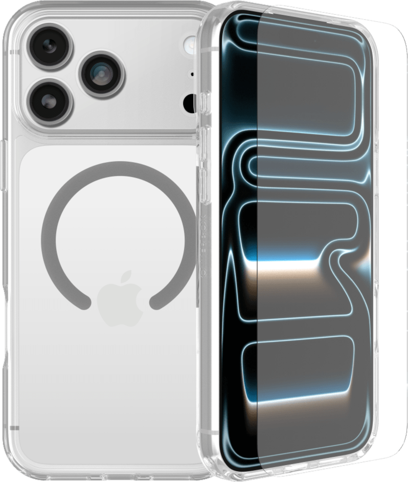 OtterBox - Lumen Clear MagSafe Case and Glass Screen Protector Bundle Clear for iPhone 18 Pro Max/17 Pro Max