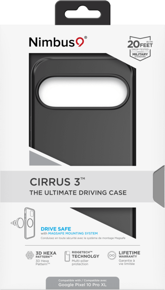 Nimbus9 N9C3MSGOOGPL10BLK Étui Cirrus 3 MagSafe Noir pour Google Pixel 10/10 Pro