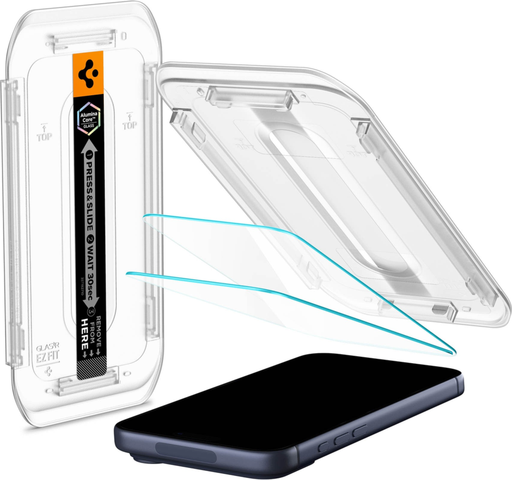 Spigen Ultra Hybrid MagFit Pack combines a clear protective case with an EZ Fit Screen Protector for dependable everyday protection and easy installation.