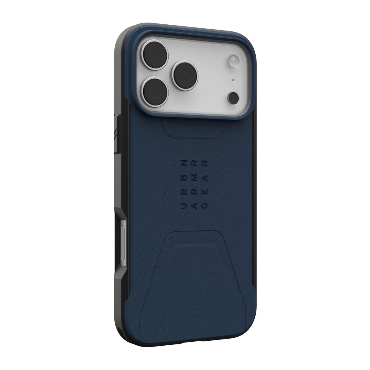The modern yet rugged UAG Civilian case features shock absorbing construction in a lightweight design that is compatible with MagSafe charging.