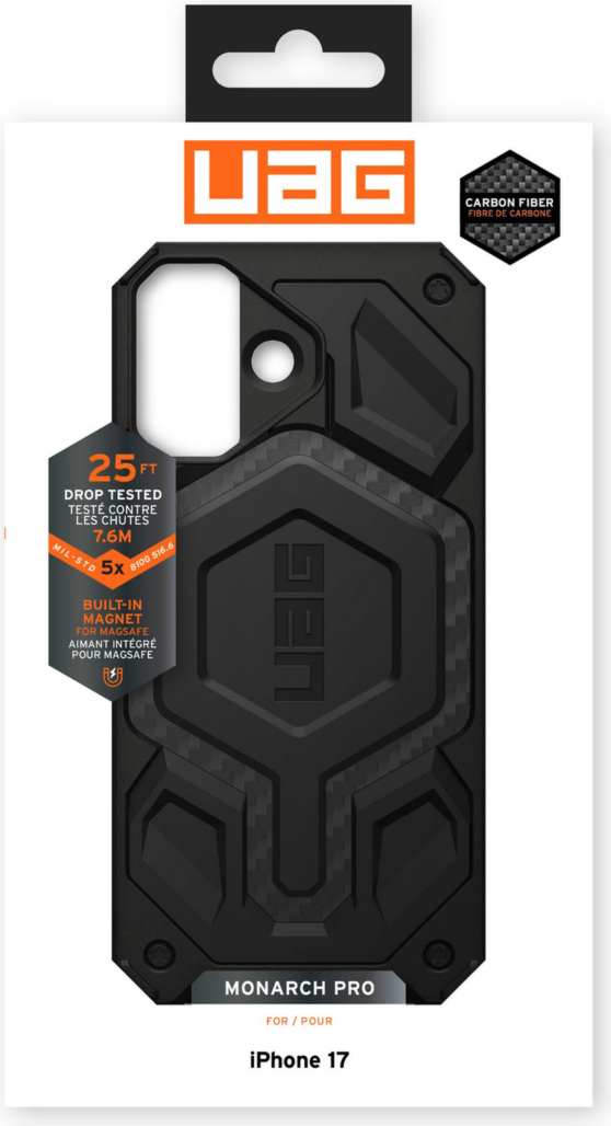 Urban Armor Gear (UAG) - Monarch Pro Case for Apple iPhone 17 - Carbon Fiber