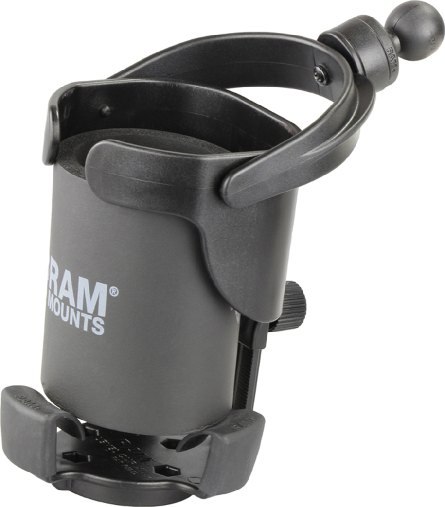 Never leave a good drink behind. The RAM Level Cup XL 32oz drink holder with B-size 1” ball connects to any B-size RAM socket to give users a custom spot to holster their beverage. Great for many use cases.