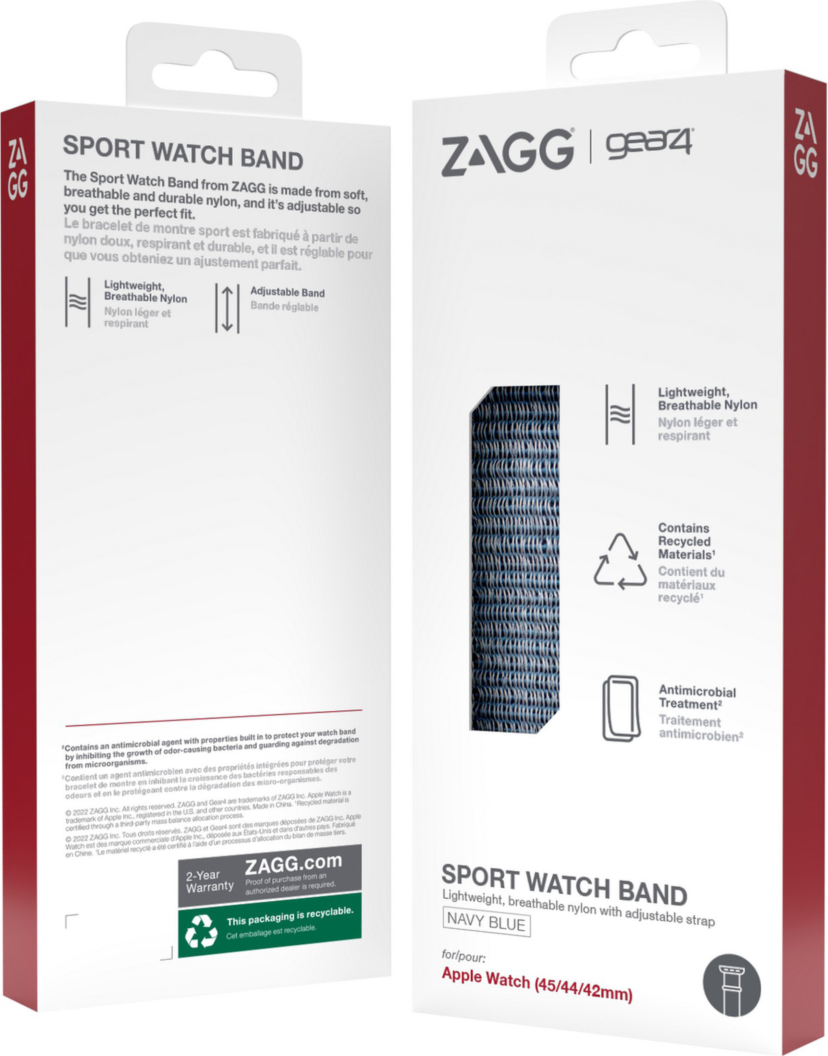 <p>Reliable, breathable, comfortable…it’s even washable! The Gear4 Sport Band is tough enough for any adventure.</p>