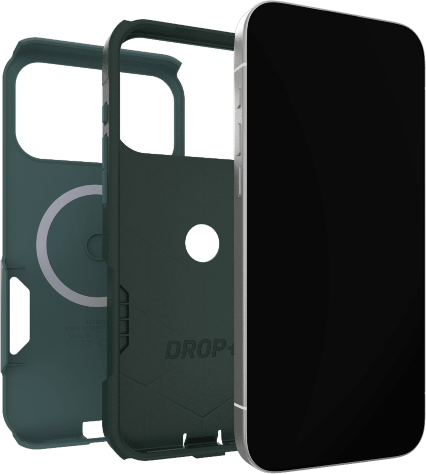 The OtterBox Commuter Series with MagSafe is a rugged, pocket-friendly case offering 3X military standard drop protection and features built-in magnets for MagSafe accessories.