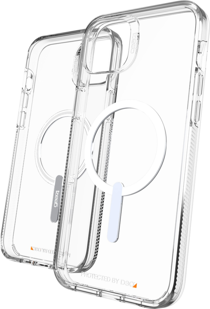 Designed to show off the original design of the device, the Gear4 Crystal Palace case features a sleek clear construction with D3O® Crystalex™ inside the case, and the signature MagSafe ring.