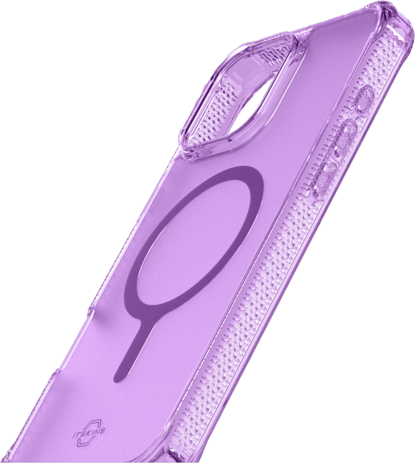 ITSKINS AP6XHBVARLIPP Étui Hybrid_R Vapor MagSafe Violet Clair pour iPhone 16 Pro