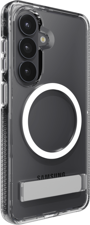 ZAGG - Coque Snap Case avec support intégré pour Samsung Galaxy S26 - Transparente