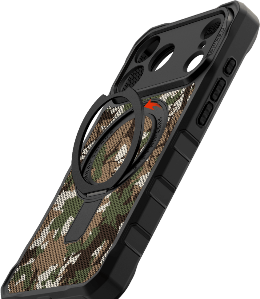 ITSKINS - Supreme_R Stand Nylon MagSafe Case for Apple iPhone 17 Pro - Camouflage Green