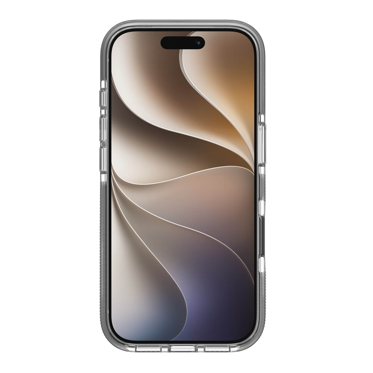 The ZAGG Santa Cruz Snap is a transparent case with pops of color that accent its design. It offers 13-foot drop protection, a sturdy kickstand that folds flush with the case, and is MagSafe compatible.