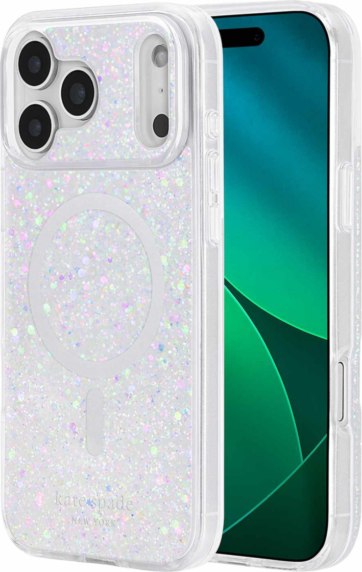 Kate Spade - Protective MagSafe Case Chunky Glitter Iridescent for iPhone 18 Pro/17 Pro
