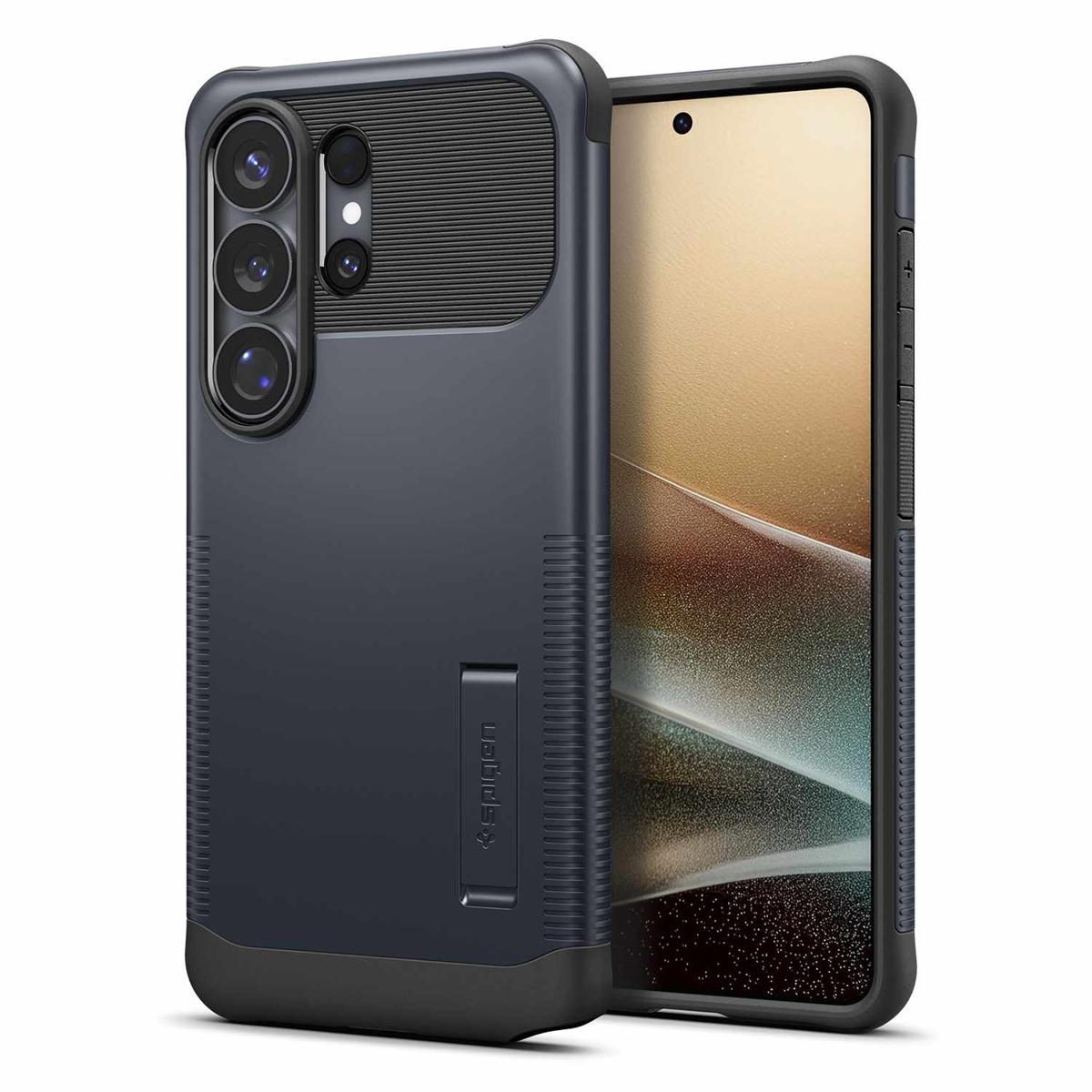 Spigen - Étui Slim Armor avec aimants, finition Metal Slate, pour Samsung Galaxy S26 Ultra