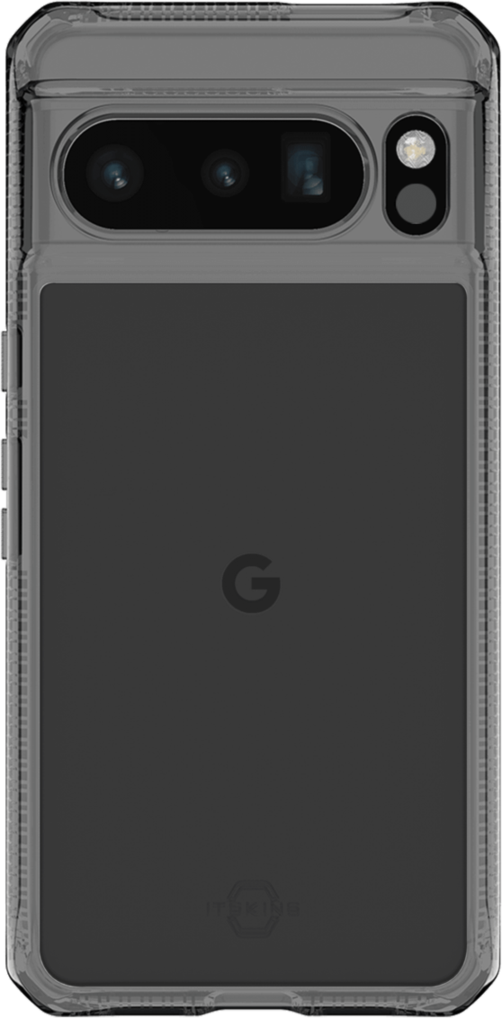 Itskins - Hybridr Clear Case For Google Pixel 8 Pro - Black And Transparent