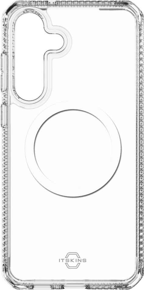 ITSKINS SG5FHMACRTRSP Étui Hybrid_R Clear avec Magnets Transparent pour Samsung Galaxy S25 FE