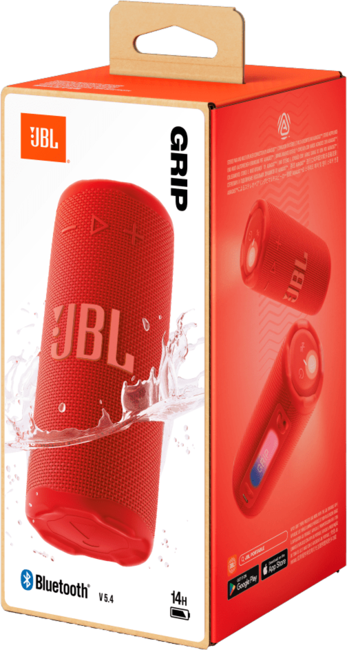 Compact Bluetooth speaker with bold JBL Pro Sound and ambient light