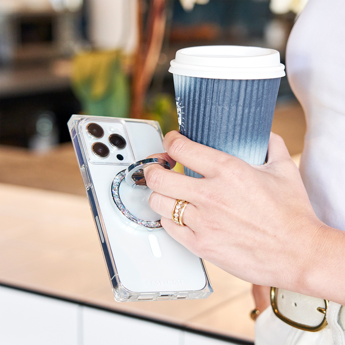 Case-mate - Magsafe Magnetic Ring Stand - Twinkle Disco