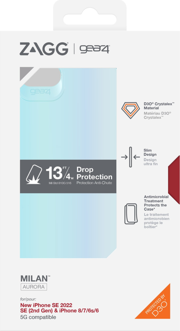 Gear4 - Milan Case For Apple Iphone Se 2022 / Se / 8 / 7 / 6 - Aurora