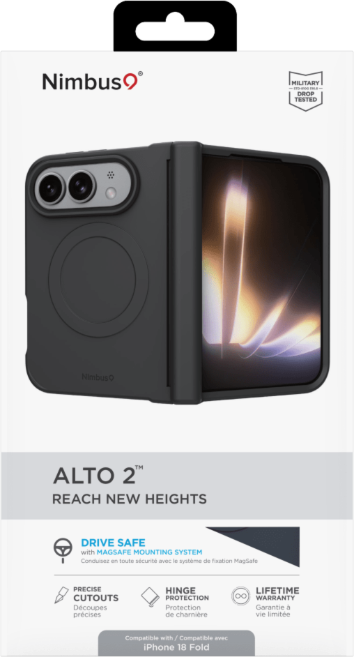 Nimbus9 - Alto Foldable MagSafe Case for Apple iPhone Duo - Black
