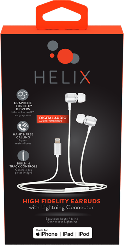 Helix - In Ear Wired Headphones for Apple Lightning Devices