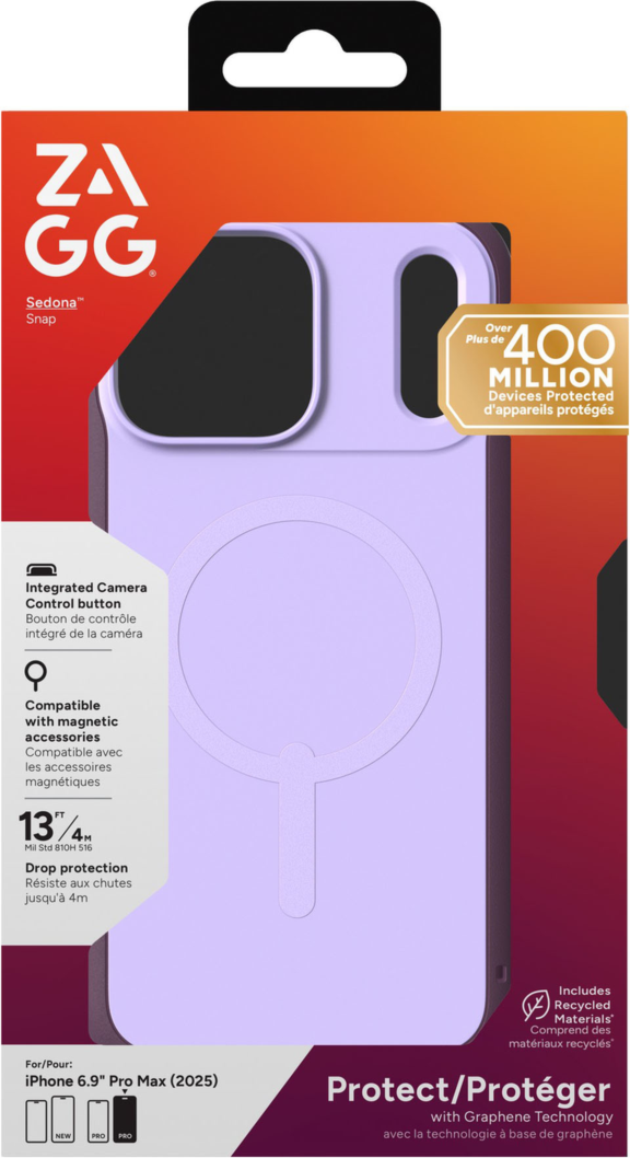 The ZAGG Sedona Snap combines elegant design with multi-layer protection, featuring 13ft drop defense, reinforced bumpers, and MagSafe compatibility in nature-inspired colors.